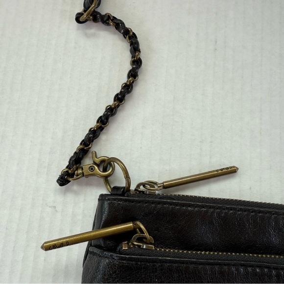 Elliott Lucca Black Leather Crossbody Bag - Picture 12 of 14